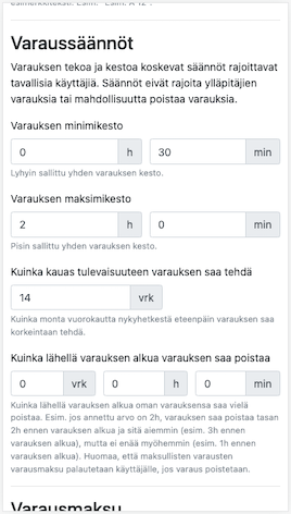 Kalenterin muokkauslomake